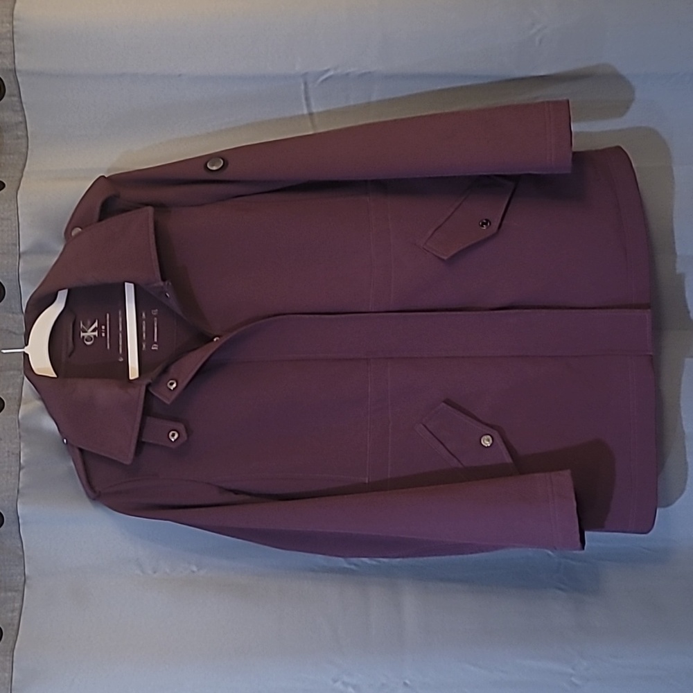 Calvin Klein Plum Mid-Weight Coat
